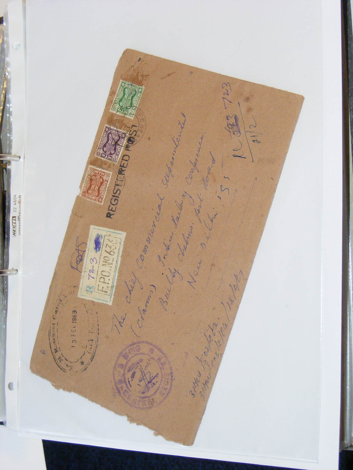 19584-1 087 - 19584 India dienst brieven.