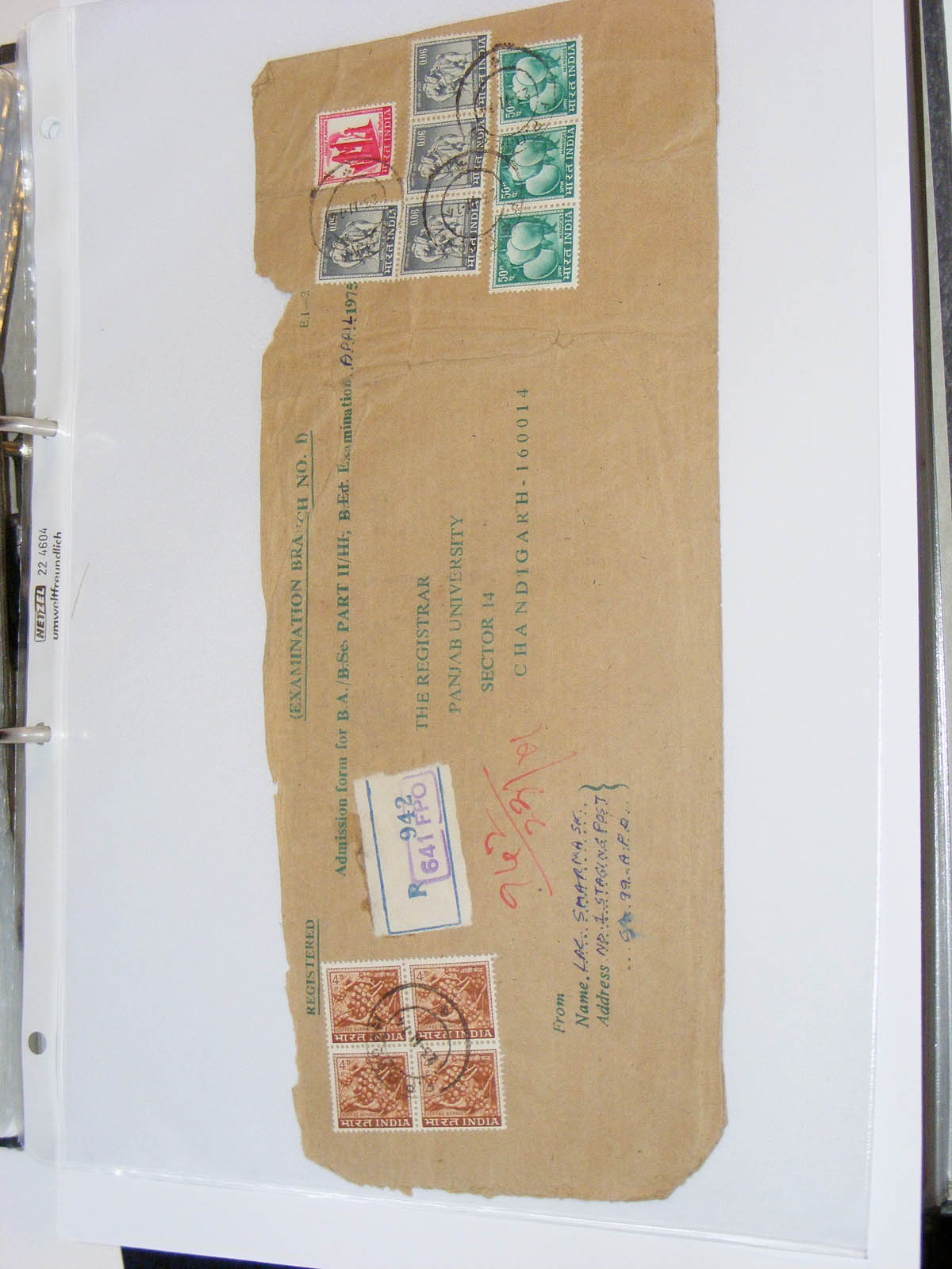 19584-1 107 - 19584 India dienst brieven.