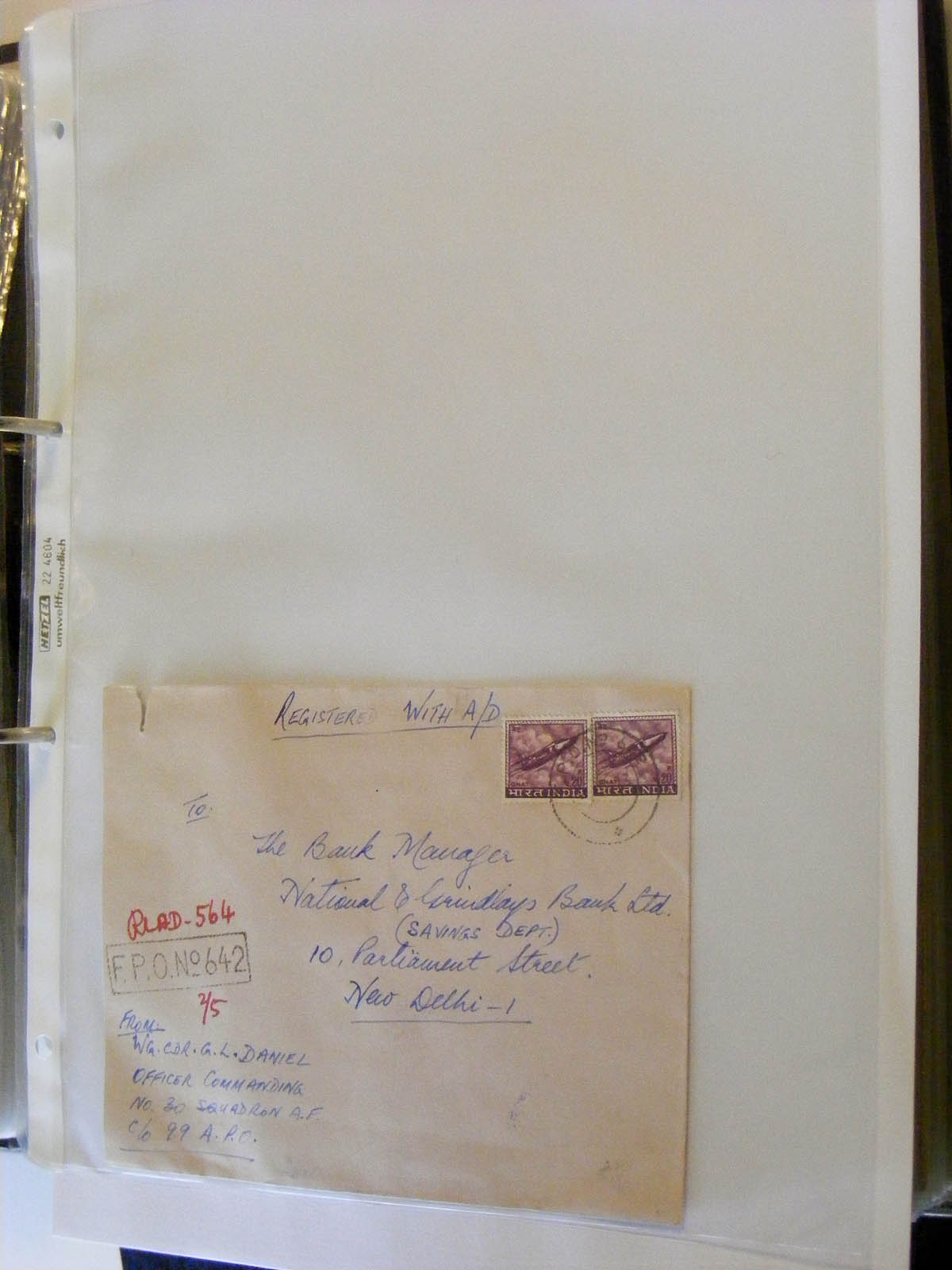 19584-1 111 - 19584 India dienst brieven.