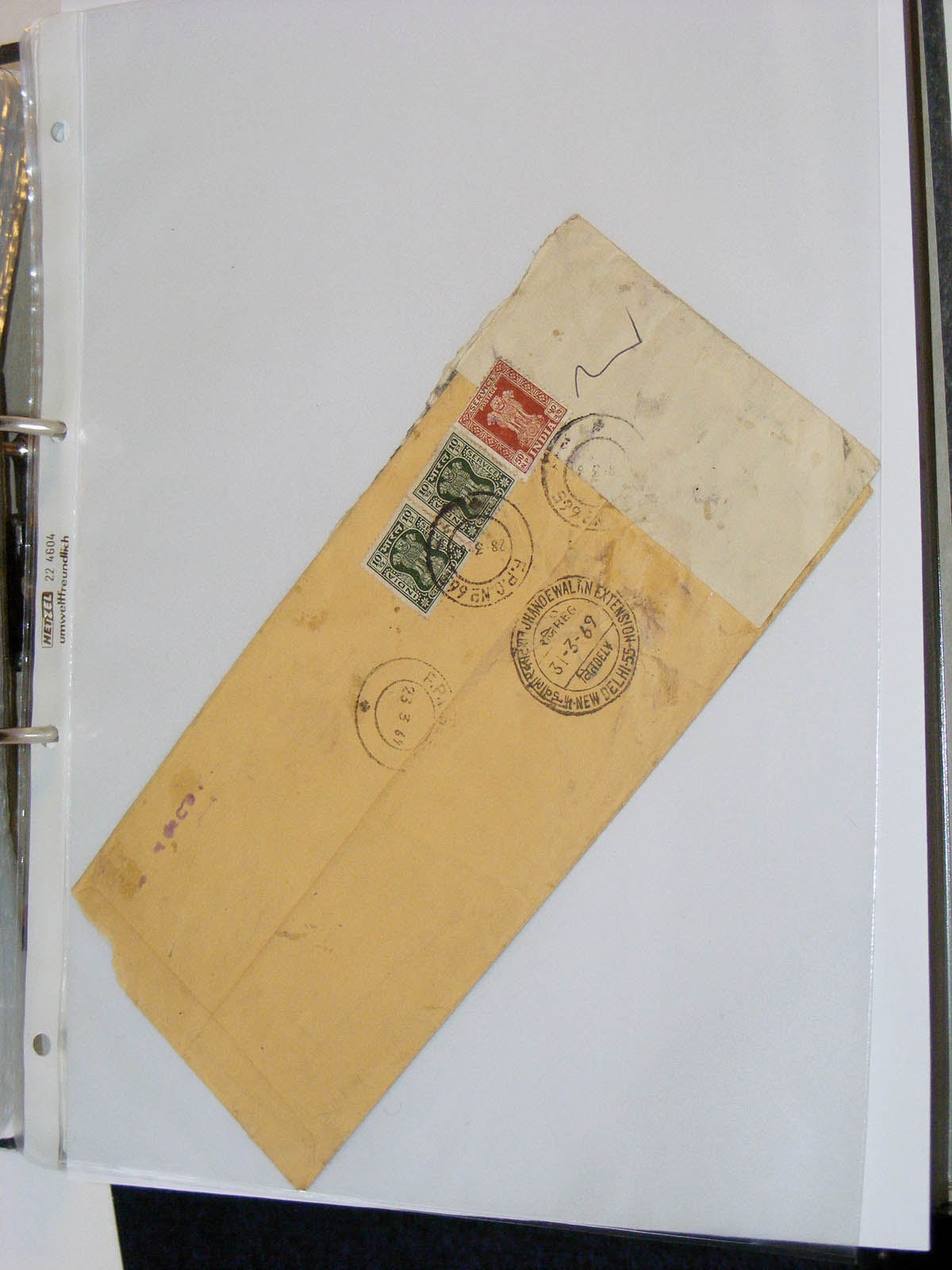 19584-1 121 - 19584 India dienst brieven.