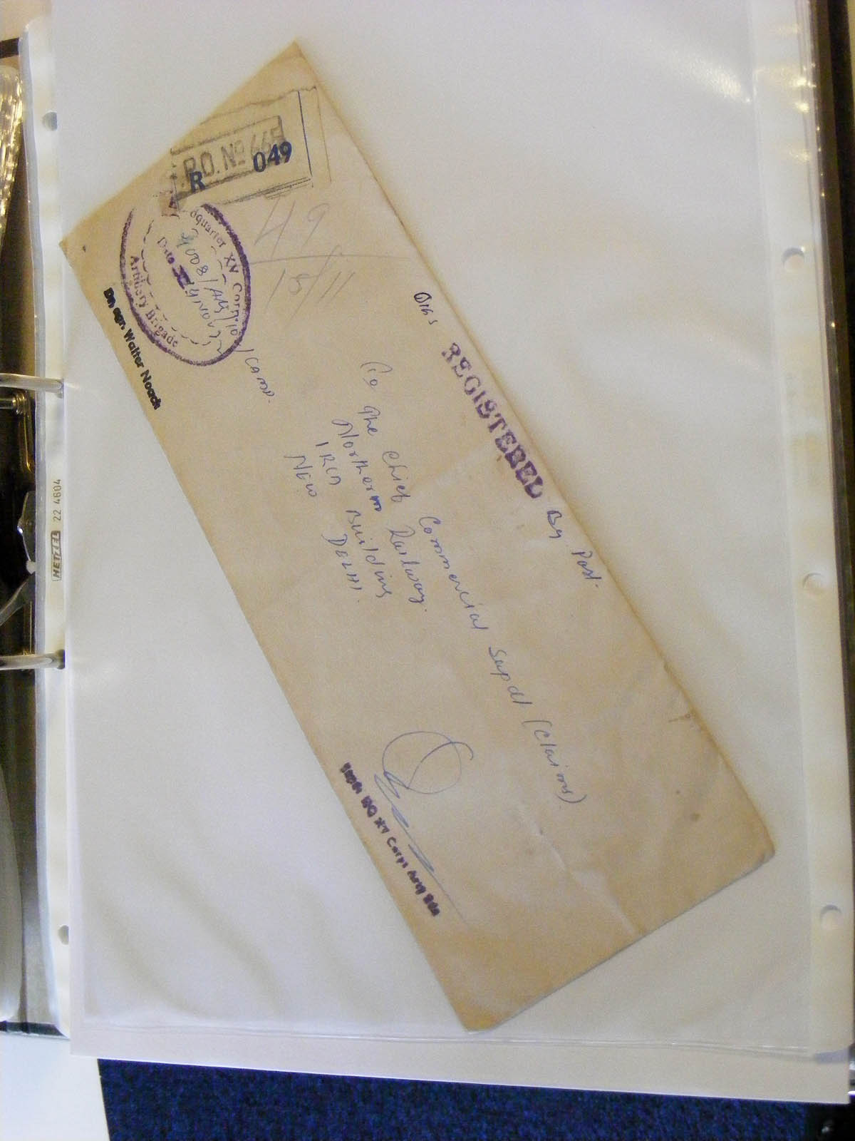 19584-1 126 - 19584 India dienst brieven.