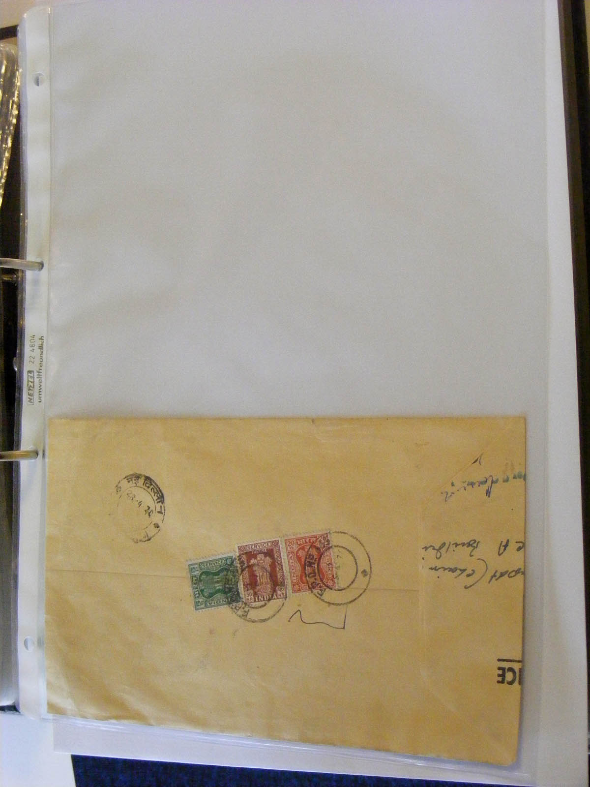 19584-1 129 - 19584 India dienst brieven.
