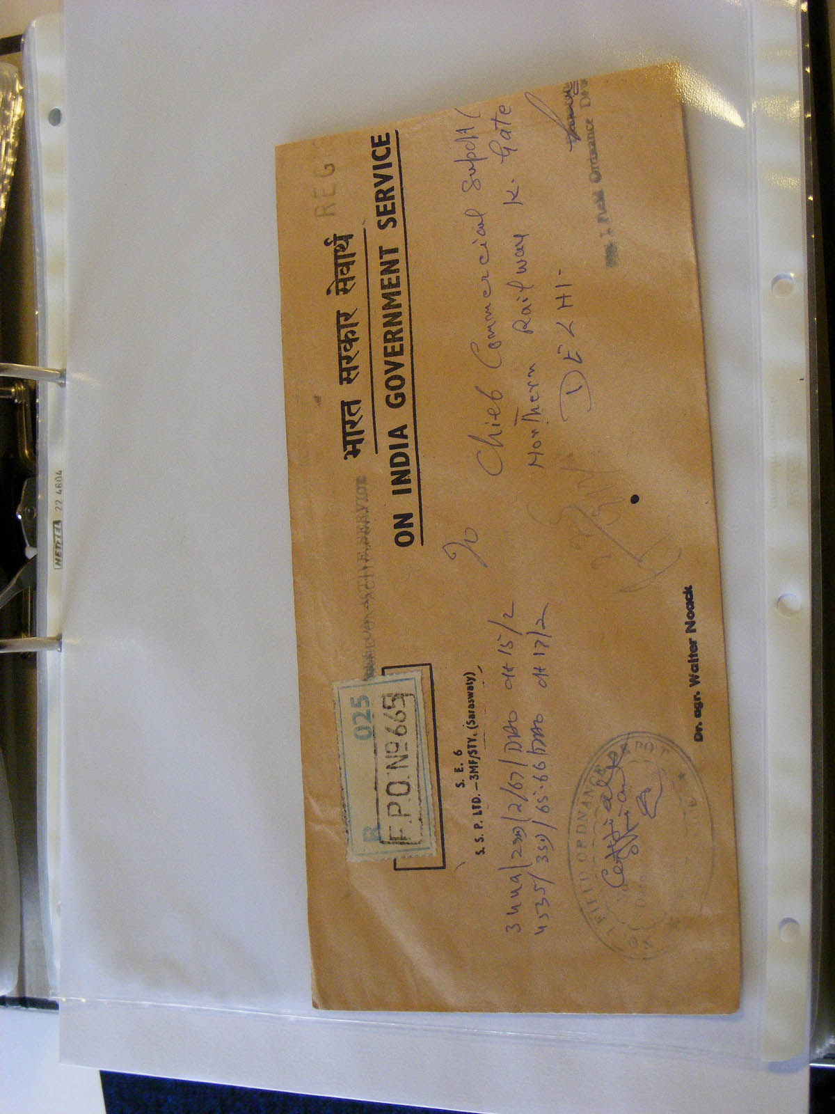 19584-1 134 - 19584 India dienst brieven.