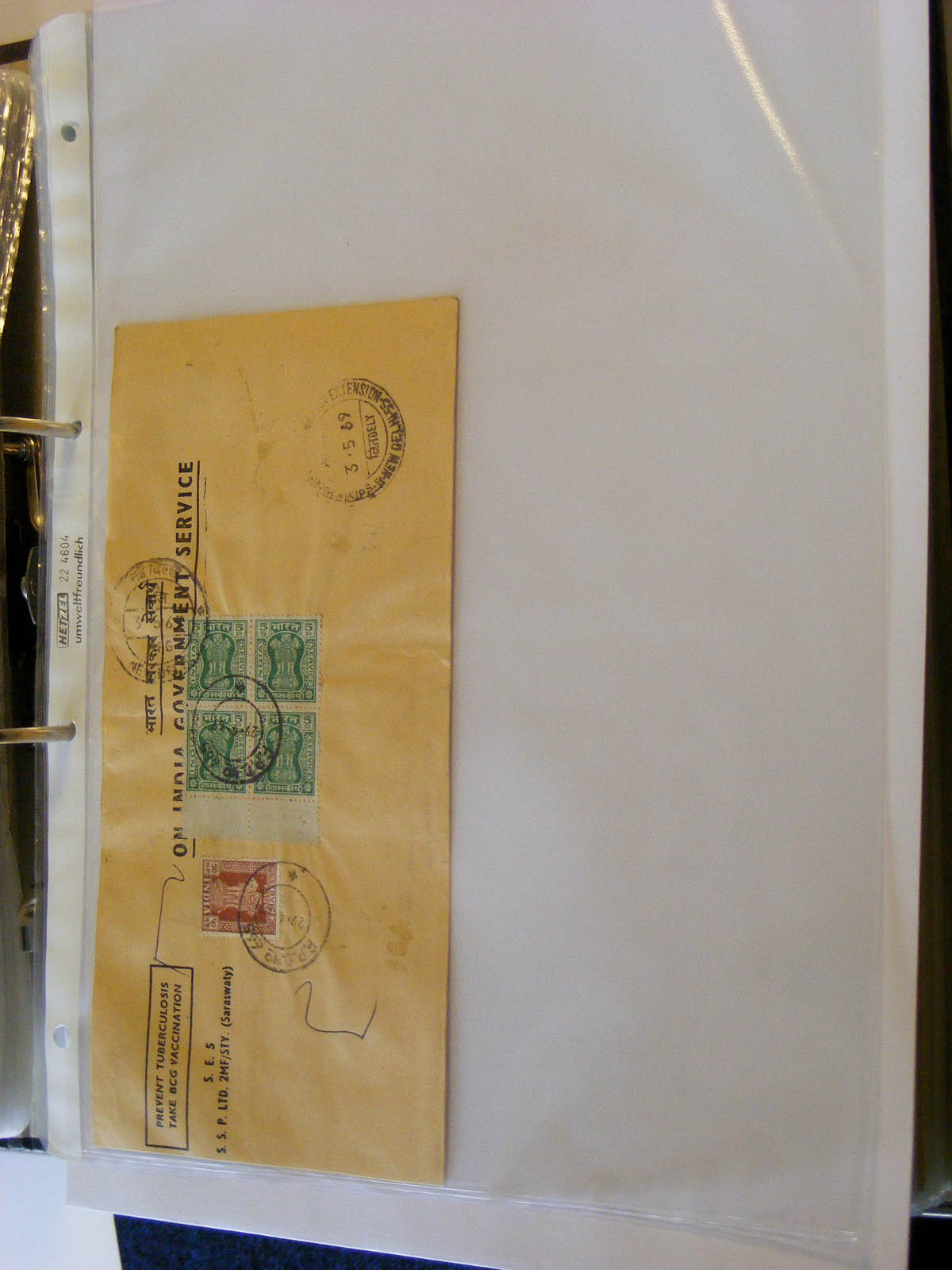 19584-1 149 - 19584 India dienst brieven.