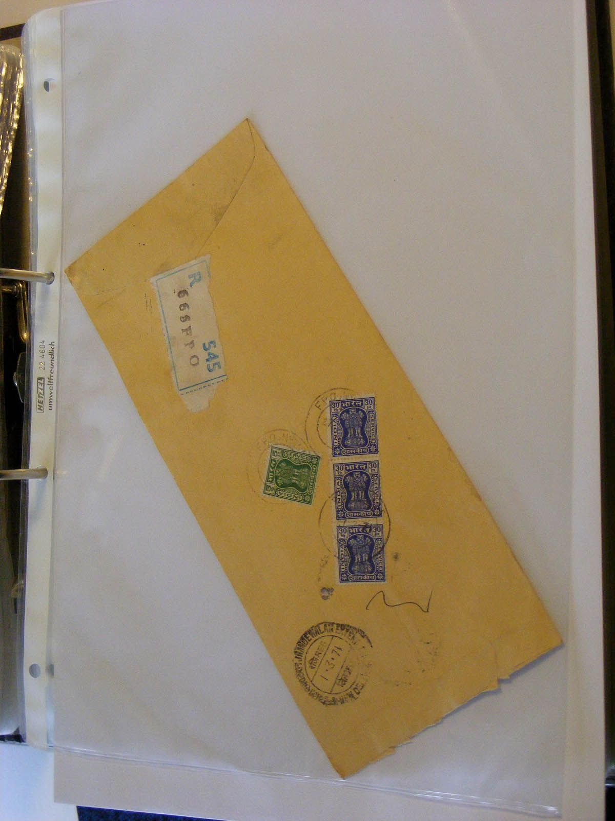 19584-1 153 - 19584 India dienst brieven.