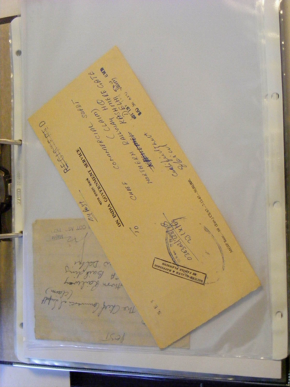 19584-2 238 - 19584 India dienst brieven.
