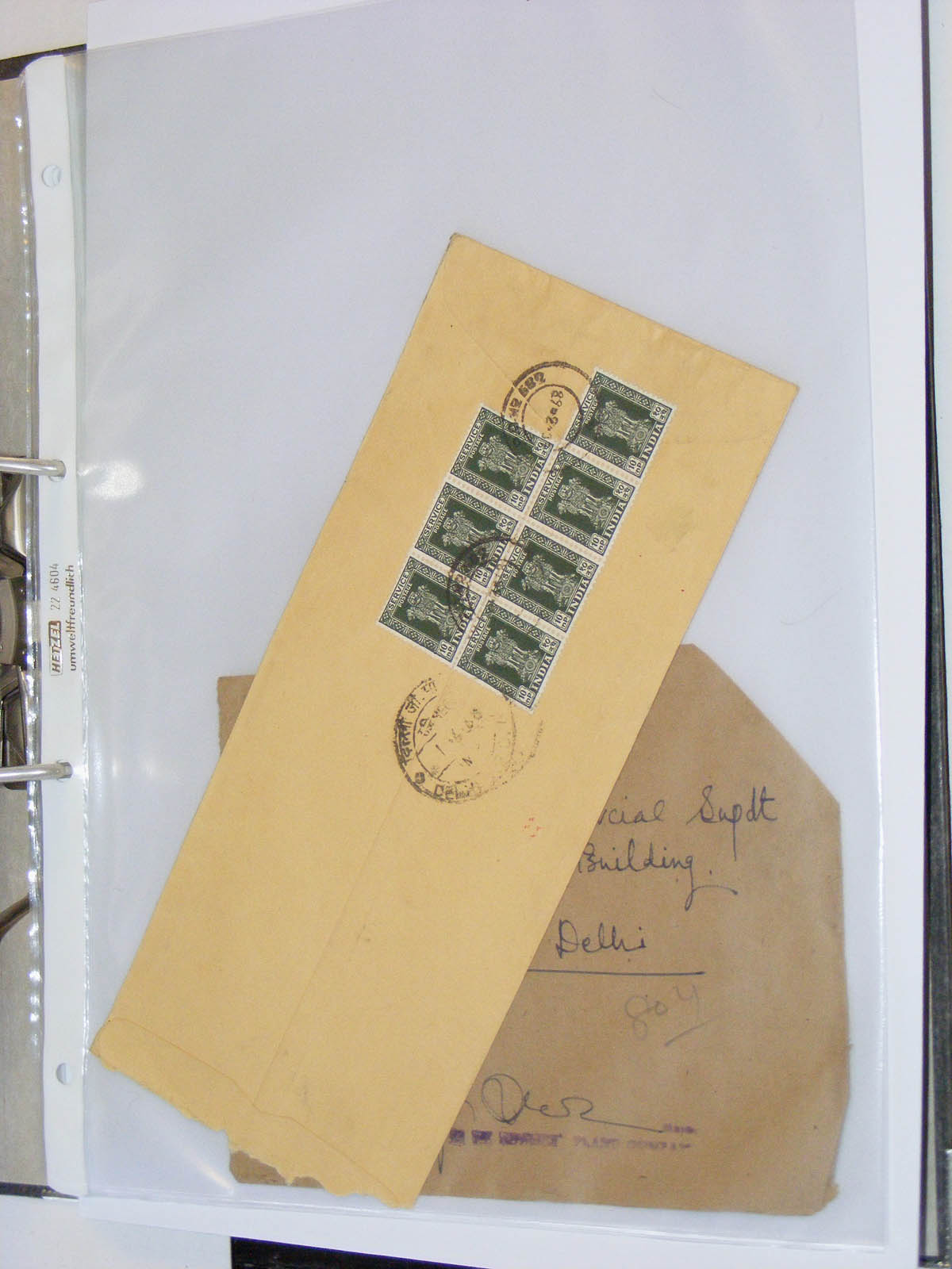 19584-2 249 - 19584 India dienst brieven.