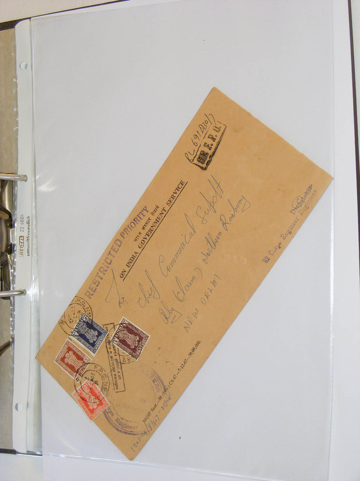 19584-2 253 - 19584 India dienst brieven.
