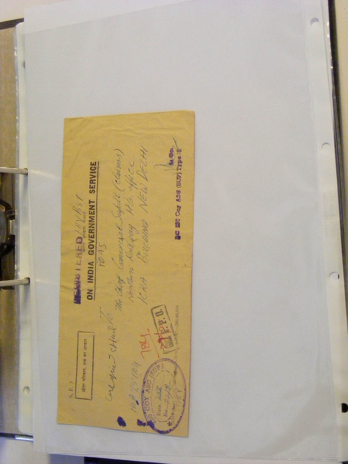 19584-2 256 - 19584 India dienst brieven.