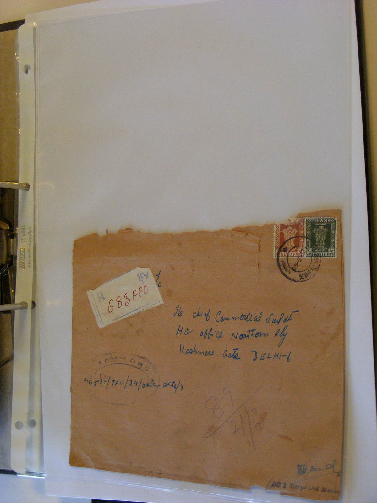 19584-2 263 - 19584 India dienst brieven.