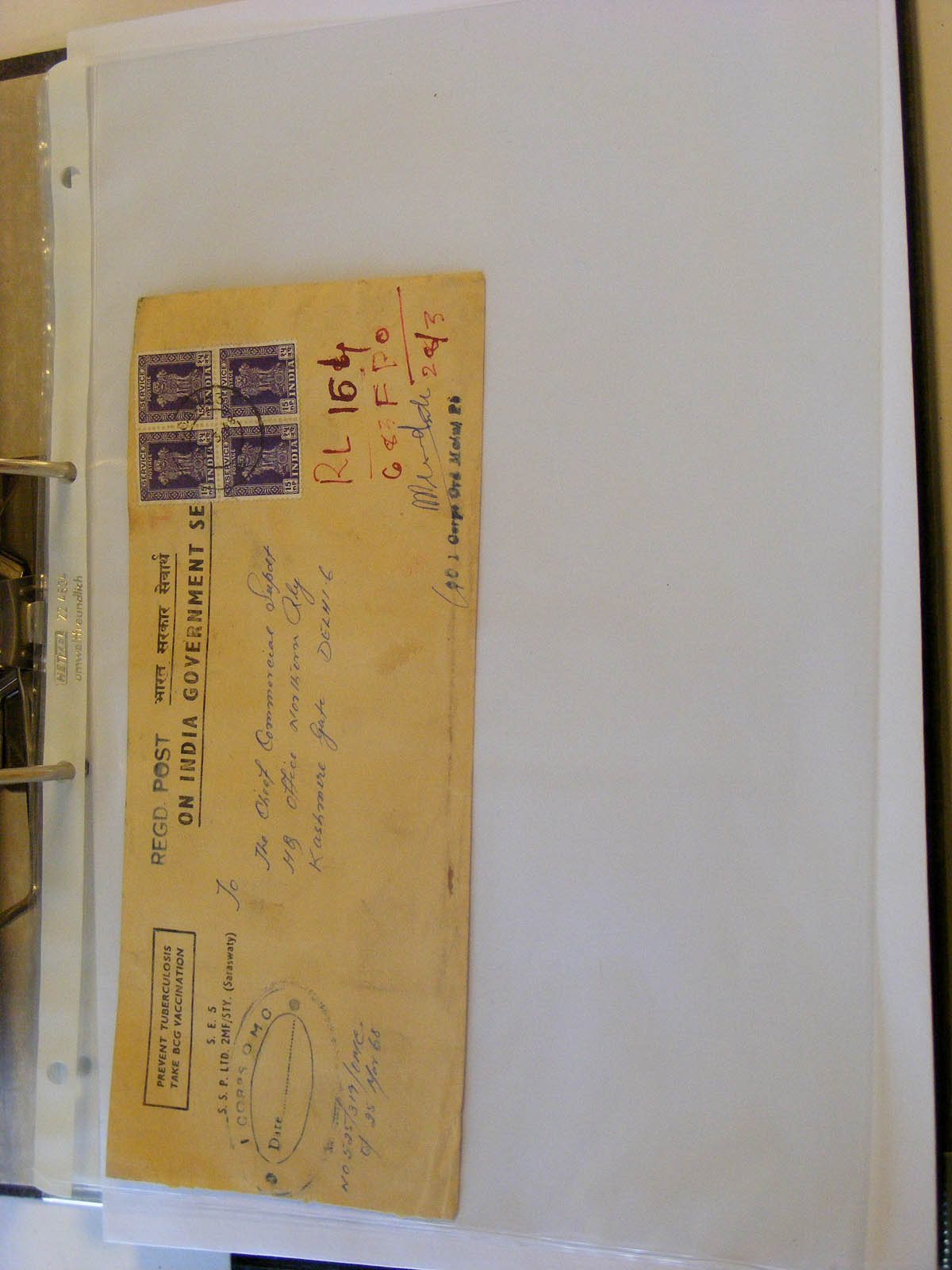 19584-2 267 - 19584 India dienst brieven.