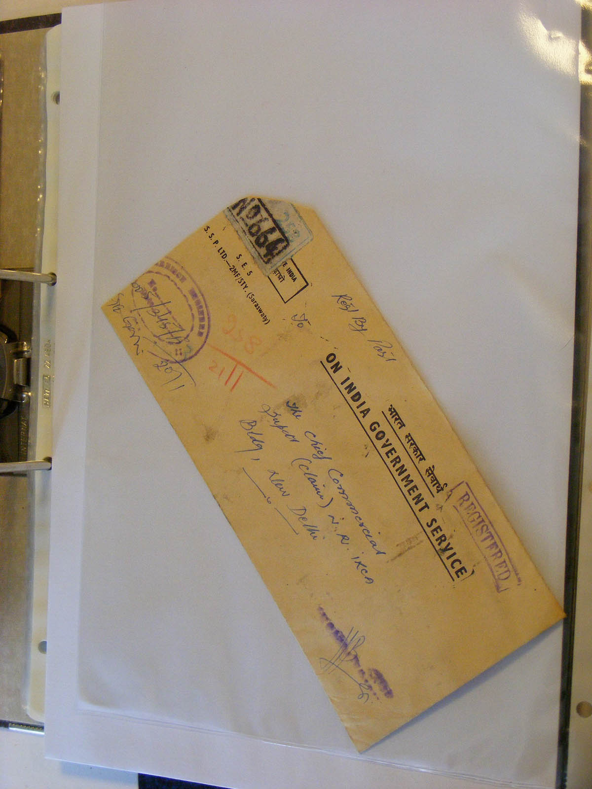 19584-2 280 - 19584 India dienst brieven.