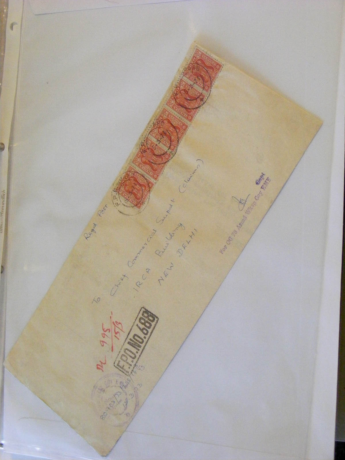 19584-2 292 - 19584 India dienst brieven.