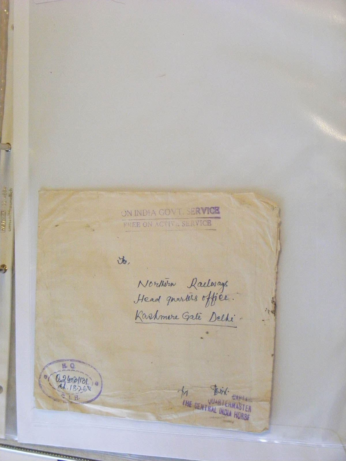 19584-2 295 - 19584 India dienst brieven.