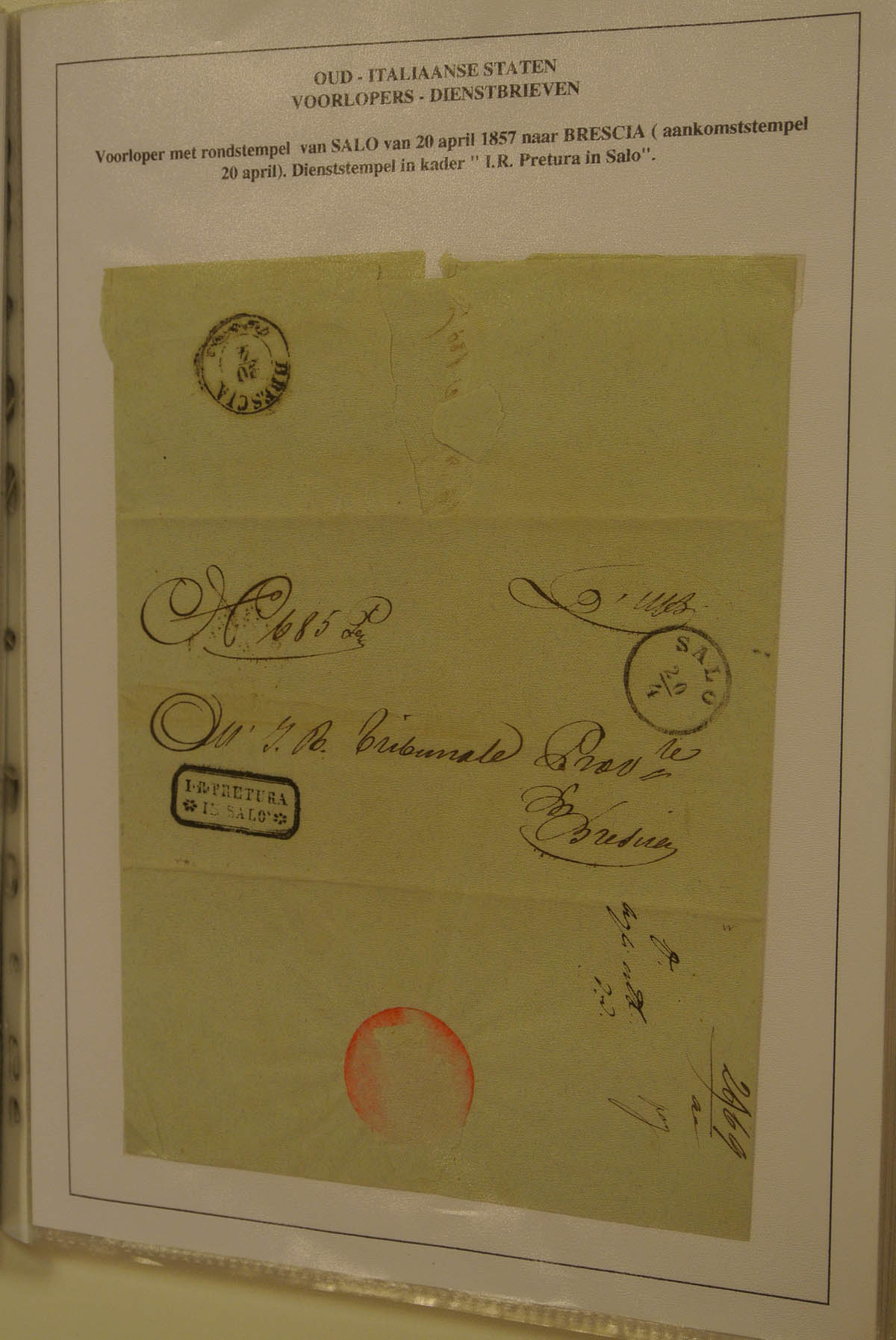 20368 009 - 20368 Italië Poststukken 1843-1865.