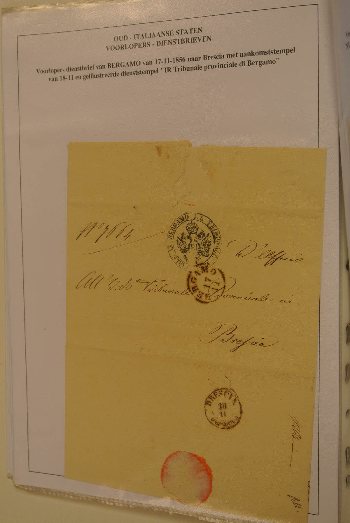 20368 012 - 20368 Italy letters 1843-1865.