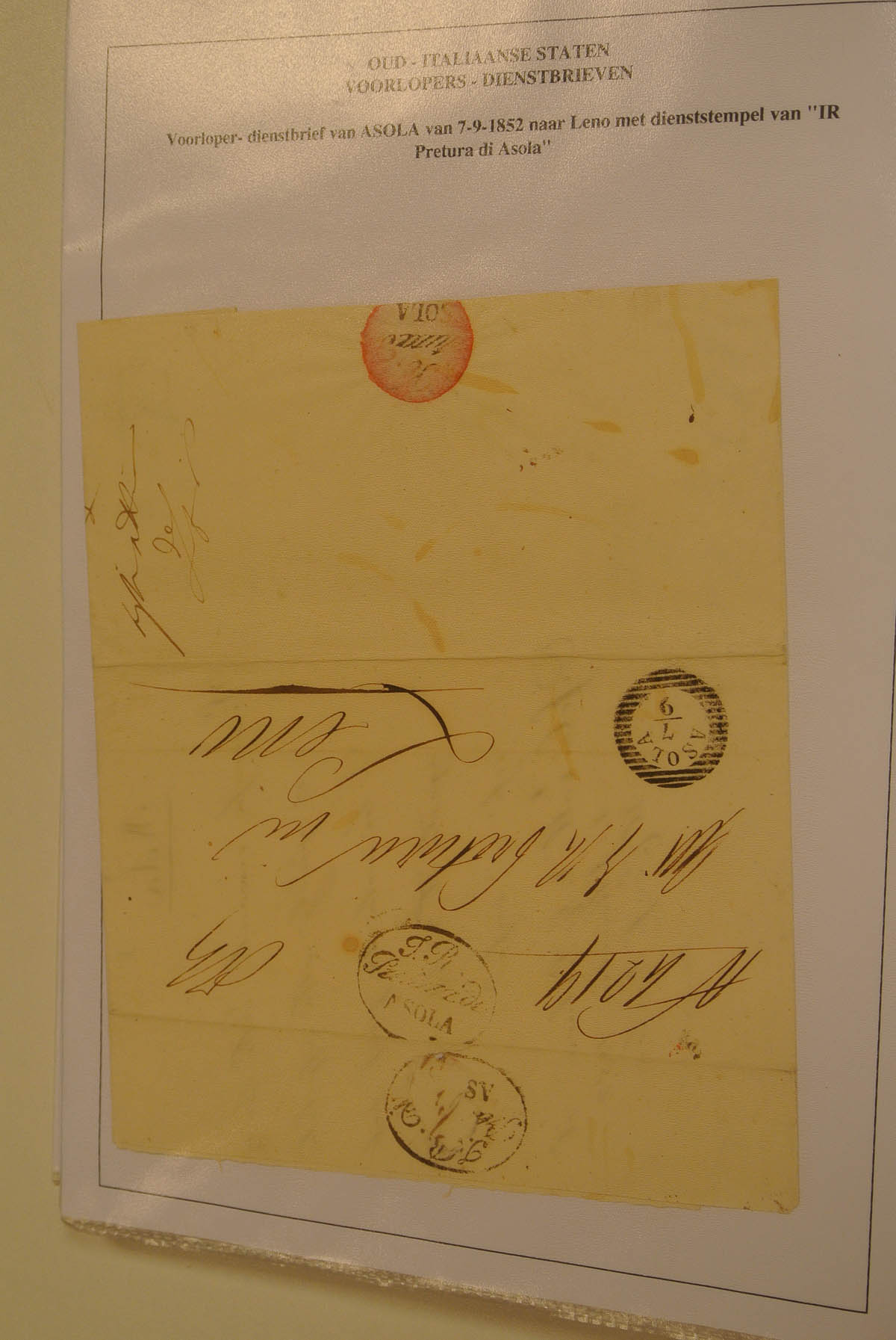 20368 016 - 20368 Italië Poststukken 1843-1865.