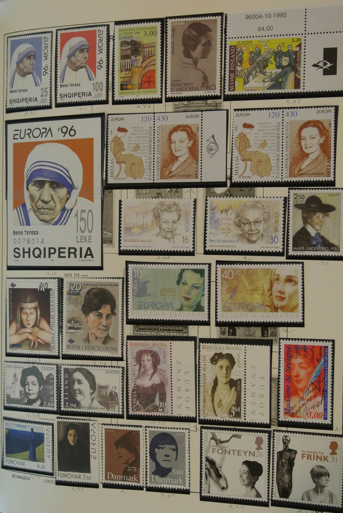 20674 412 - 20674 Europa CEPT 1956-1996.