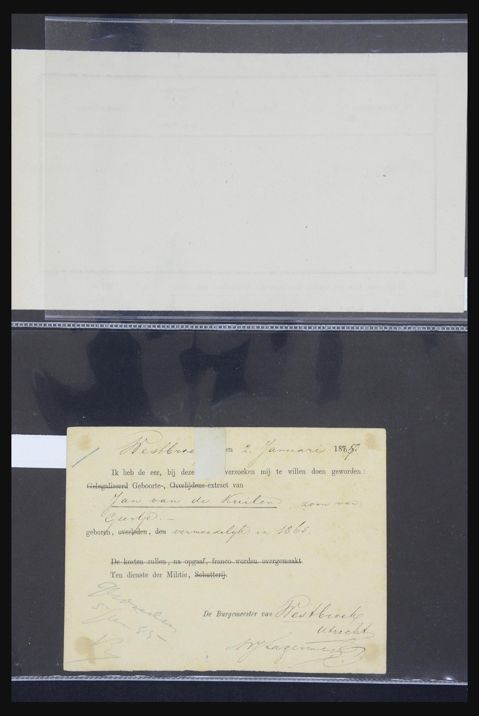 21718 012 - 21718 Briefkaarten met gotische langstempels.