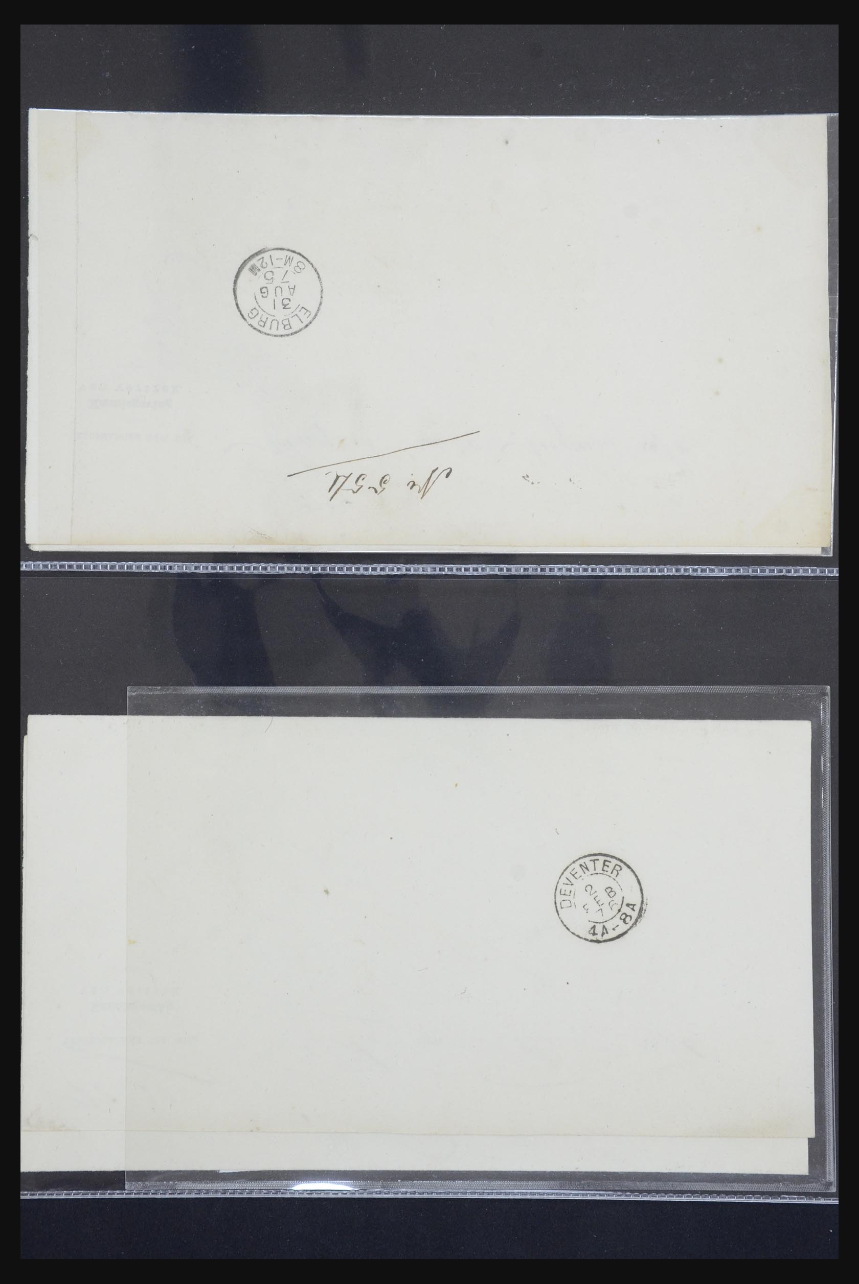 21718 014 - 21718 Briefkaarten met gotische langstempels.