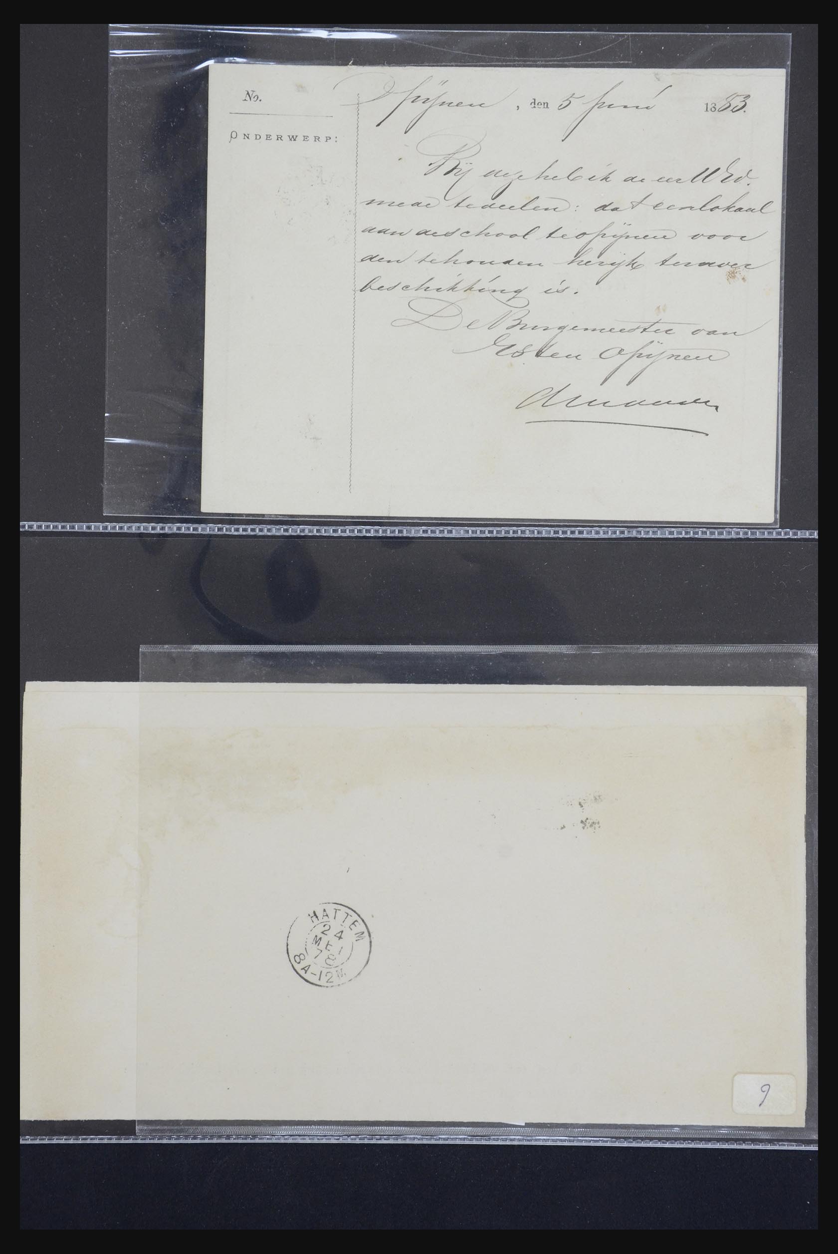 21718 016 - 21718 Briefkaarten met gotische langstempels.