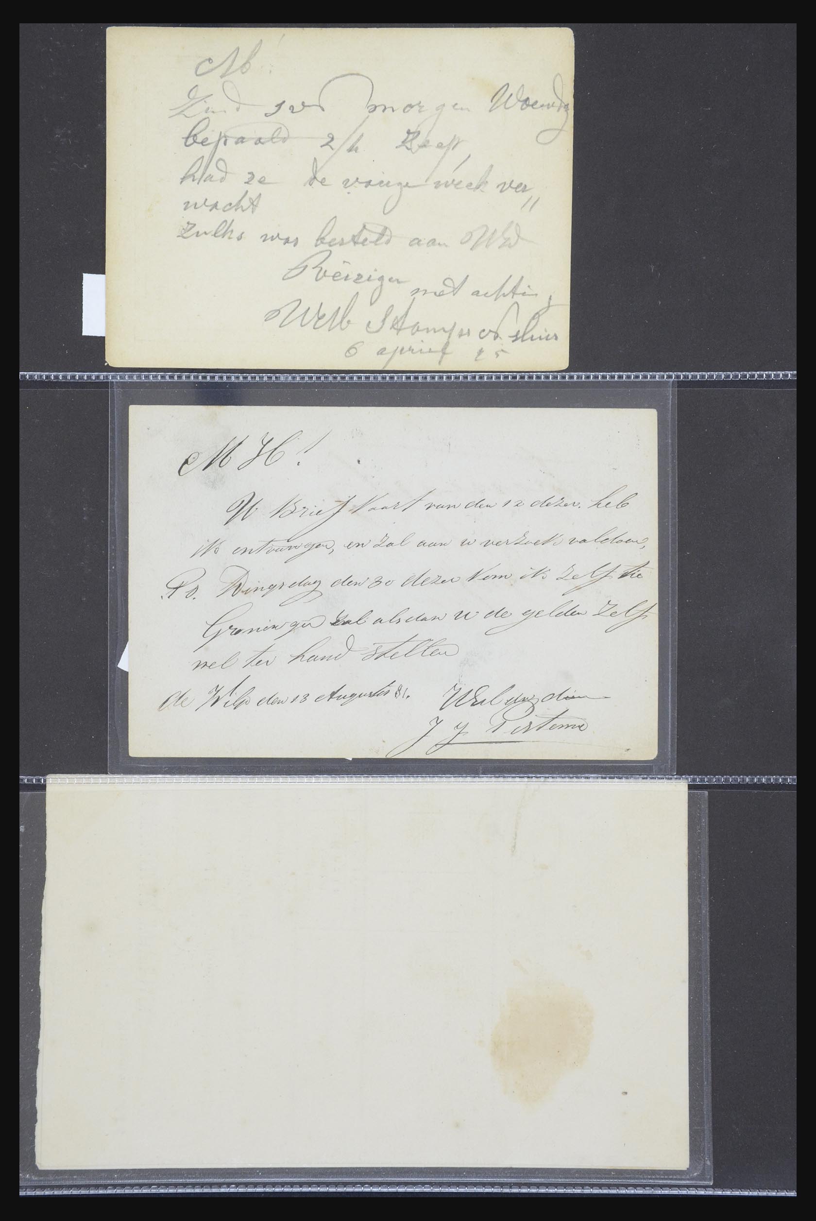 21718 020 - 21718 Briefkaarten met gotische langstempels.