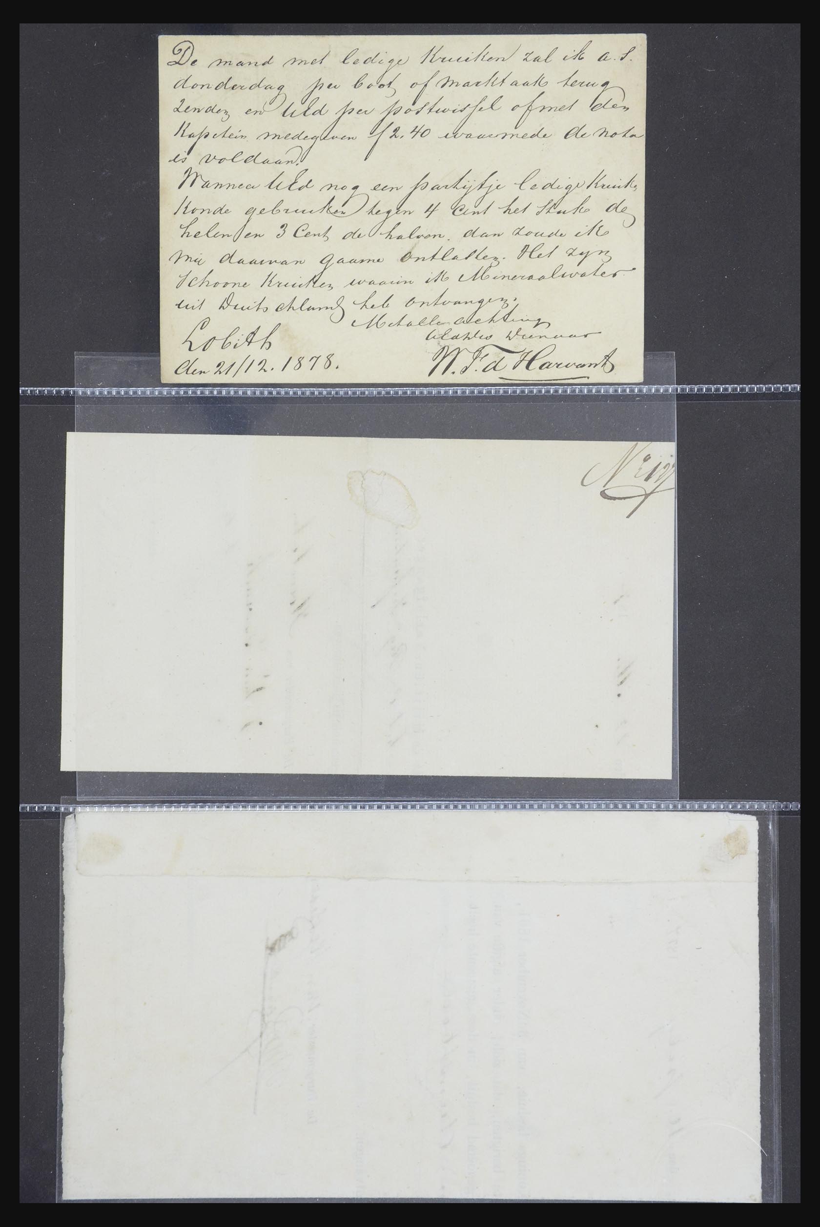 21718 026 - 21718 Briefkaarten met gotische langstempels.