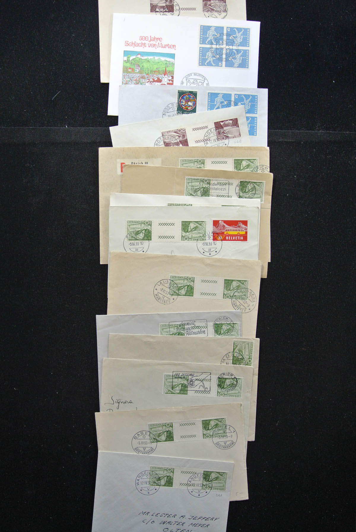 25248 002 - 25248 Zwitserland 1938-1990 brieven.