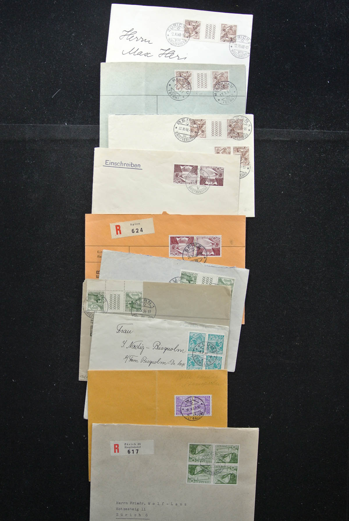 25248 003 - 25248 Zwitserland 1938-1990 brieven.
