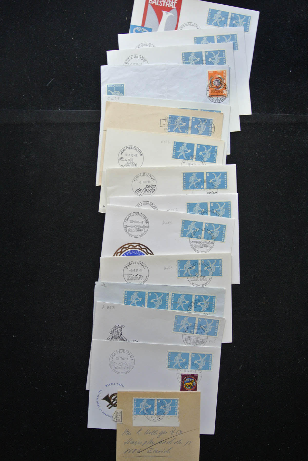 25248 006 - 25248 Zwitserland 1938-1990 brieven.