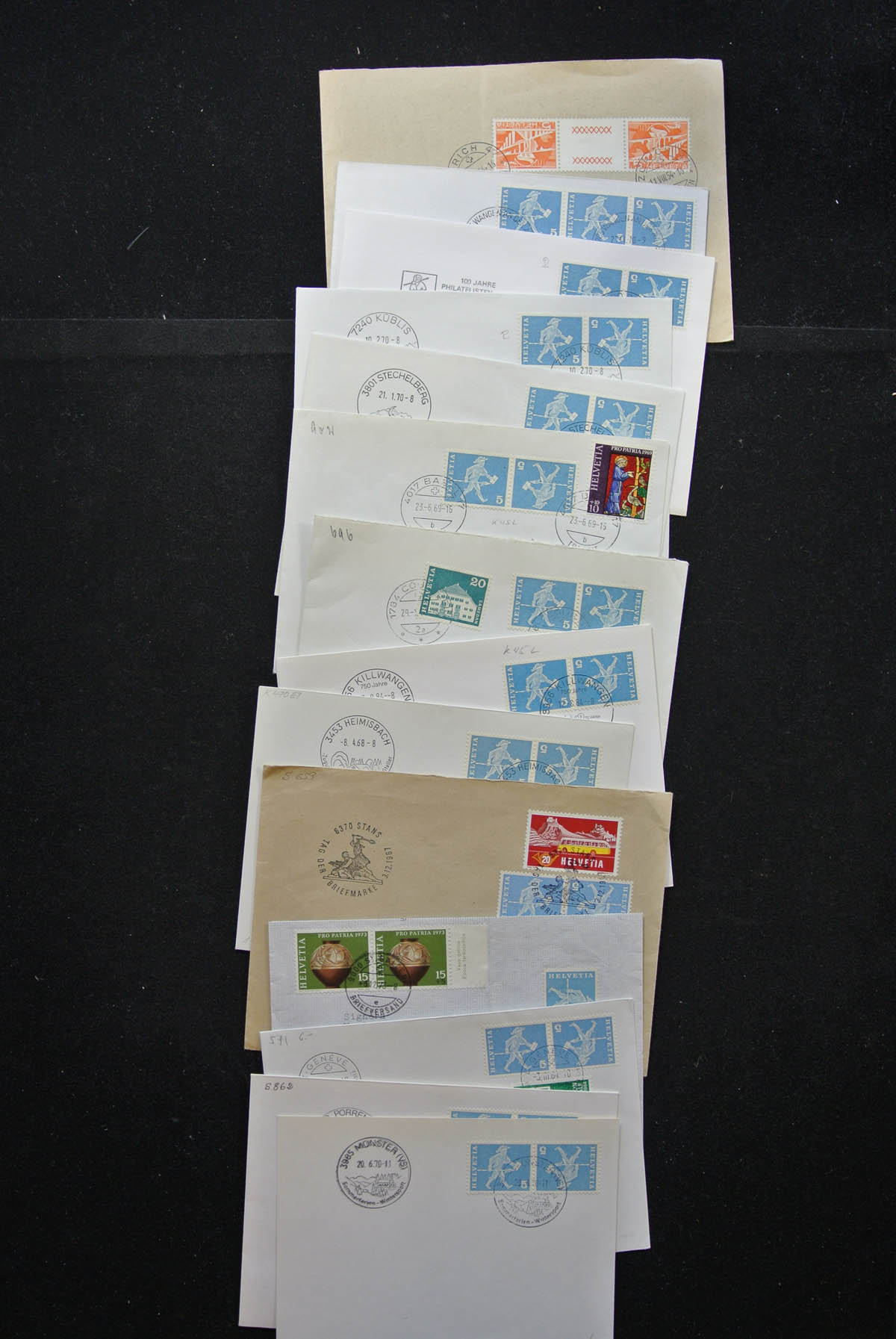 25248 007 - 25248 Zwitserland 1938-1990 brieven.