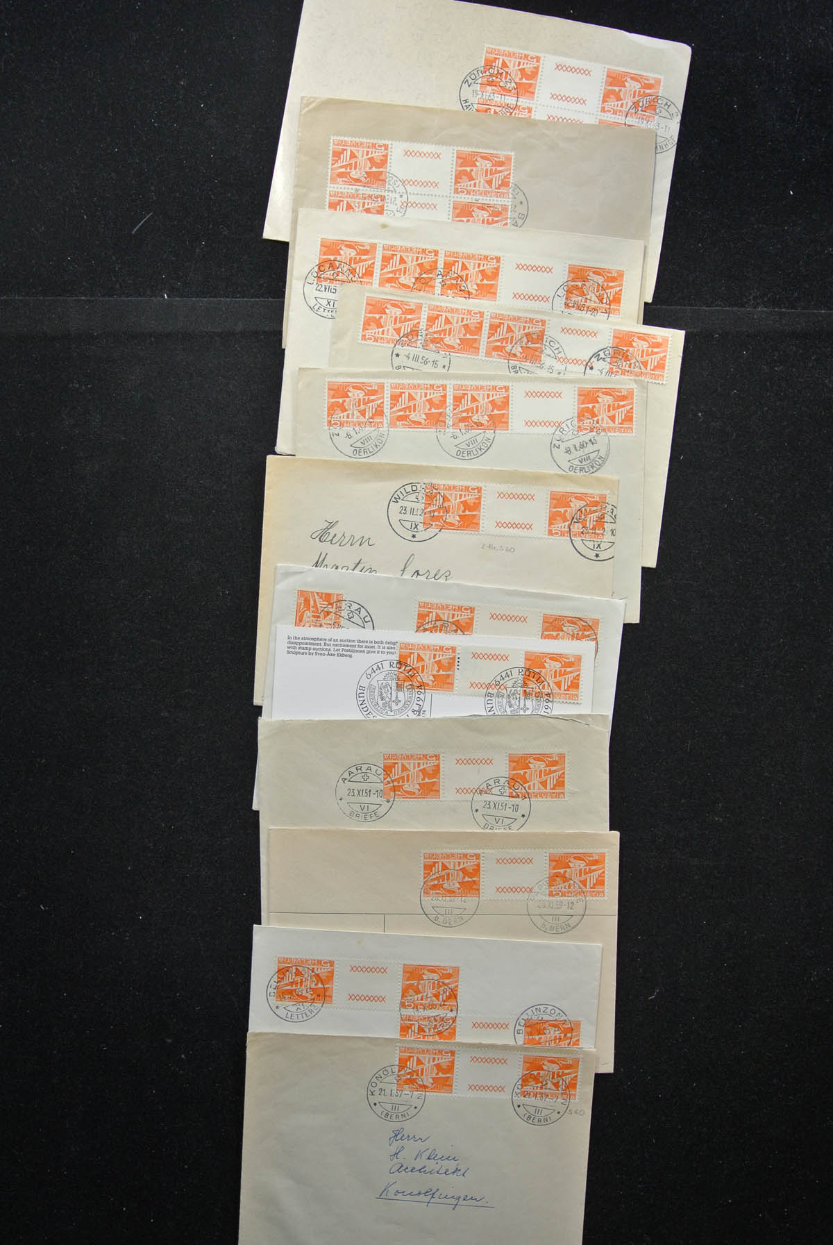 25248 008 - 25248 Zwitserland 1938-1990 brieven.