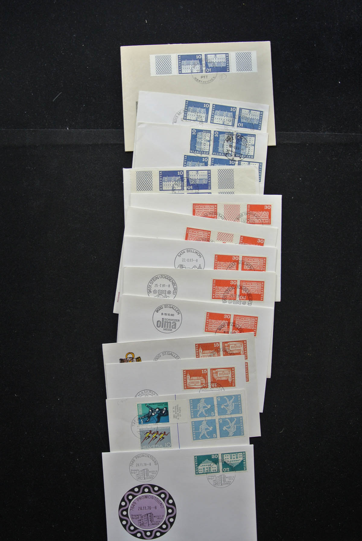 25248 010 - 25248 Zwitserland 1938-1990 brieven.