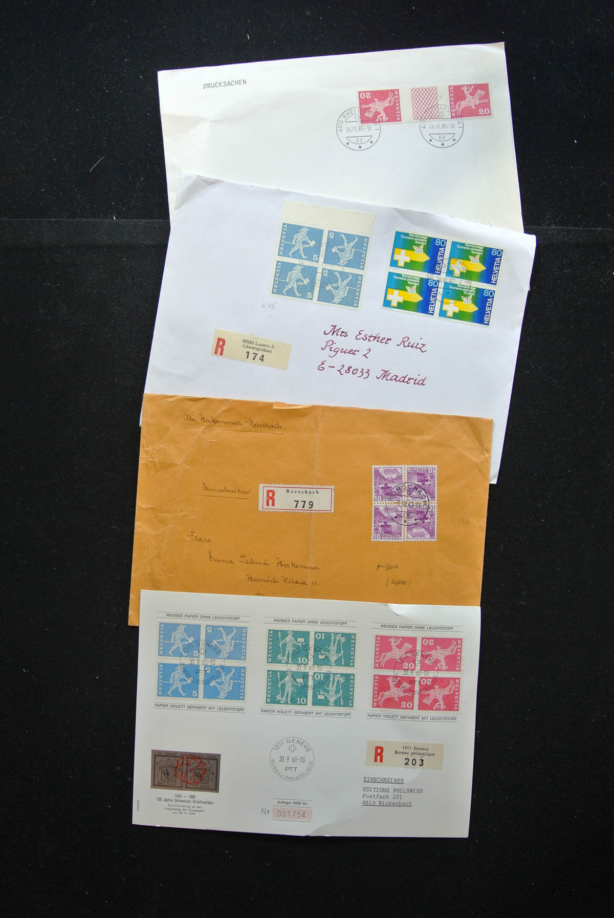 25248 013 - 25248 Zwitserland 1938-1990 brieven.