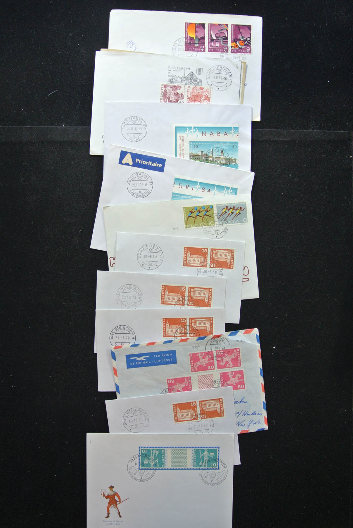 25248 015 - 25248 Zwitserland 1938-1990 brieven.