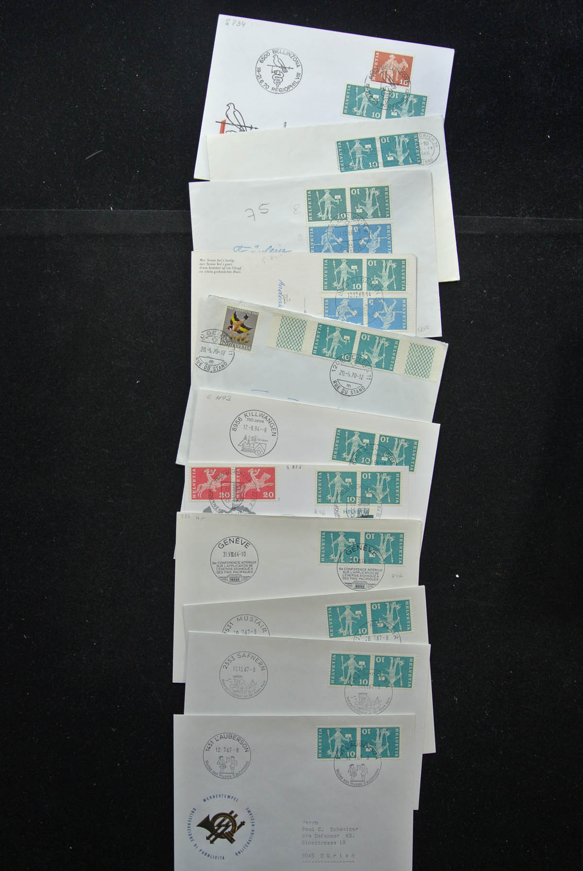25248 016 - 25248 Zwitserland 1938-1990 brieven.