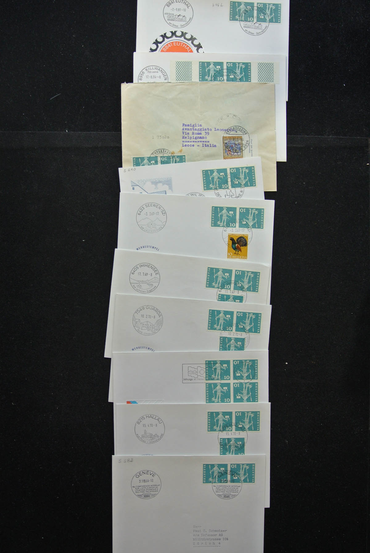 25248 017 - 25248 Zwitserland 1938-1990 brieven.
