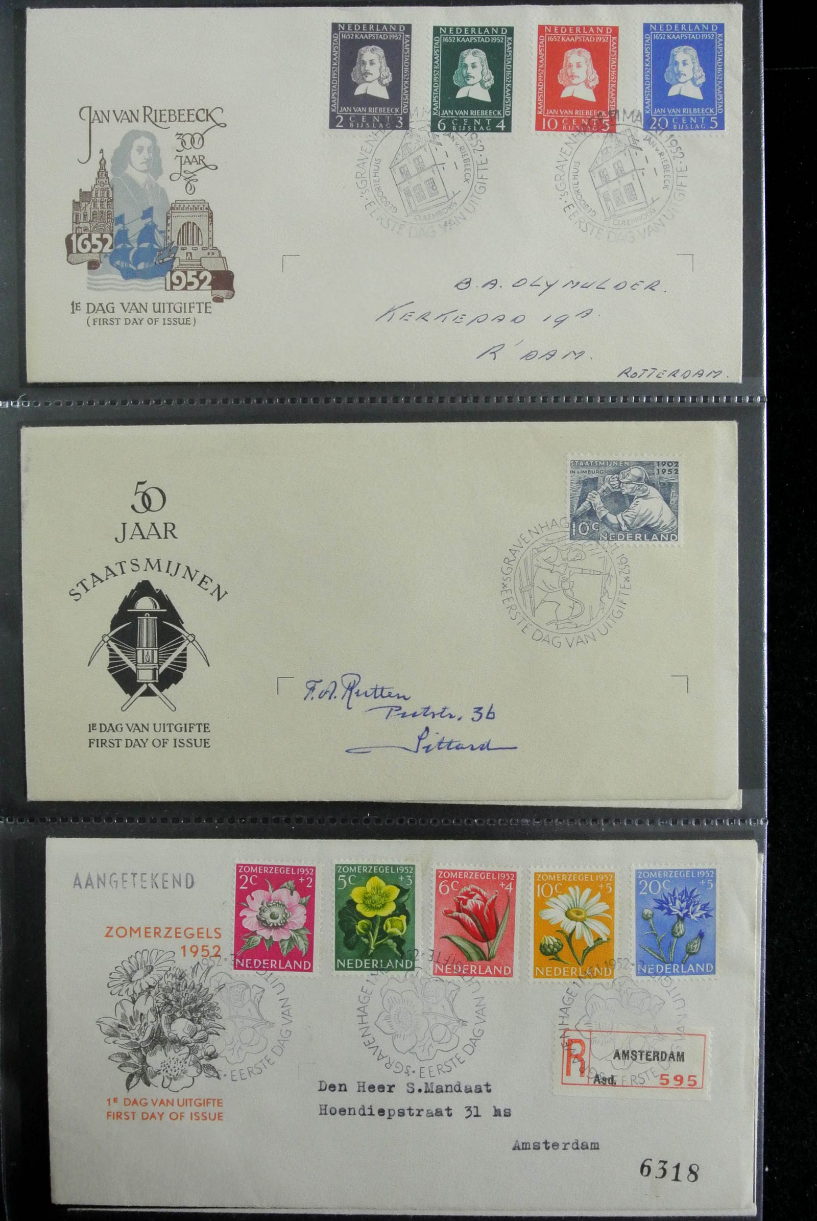 26929 003 - 26929 Nederland 1950-2015 FDC's.