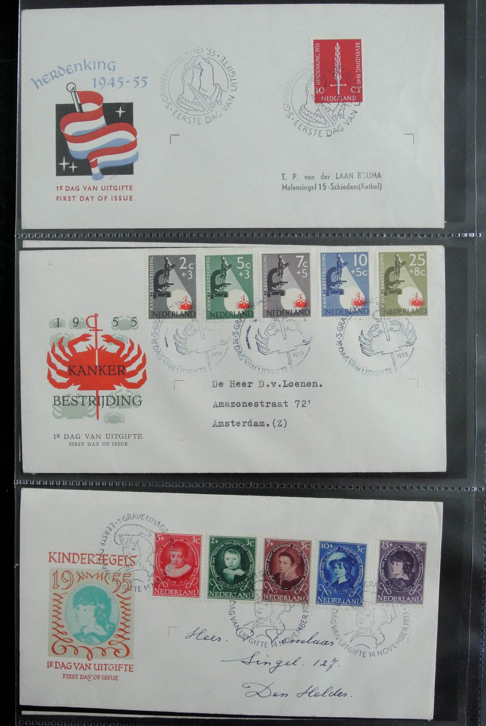 26929 008 - 26929 Nederland 1950-2015 FDC's.