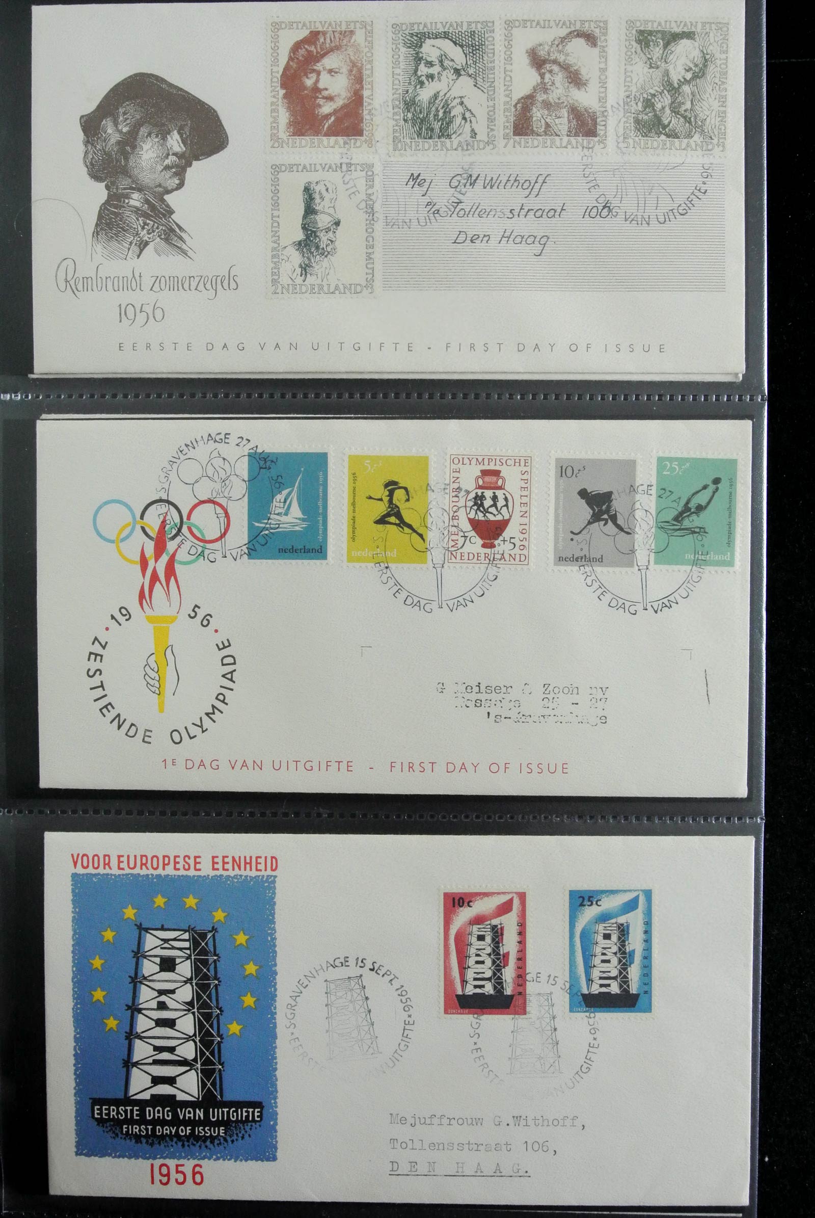 26929 009 - 26929 Netherlands 1950-2015 FDC's.