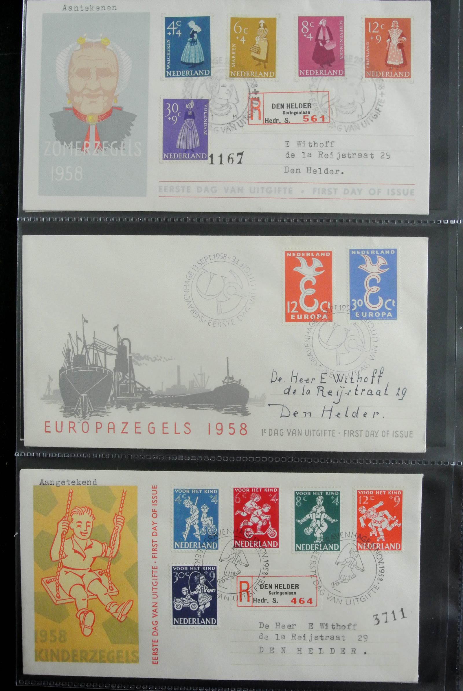 26929 012 - 26929 Nederland 1950-2015 FDC's.