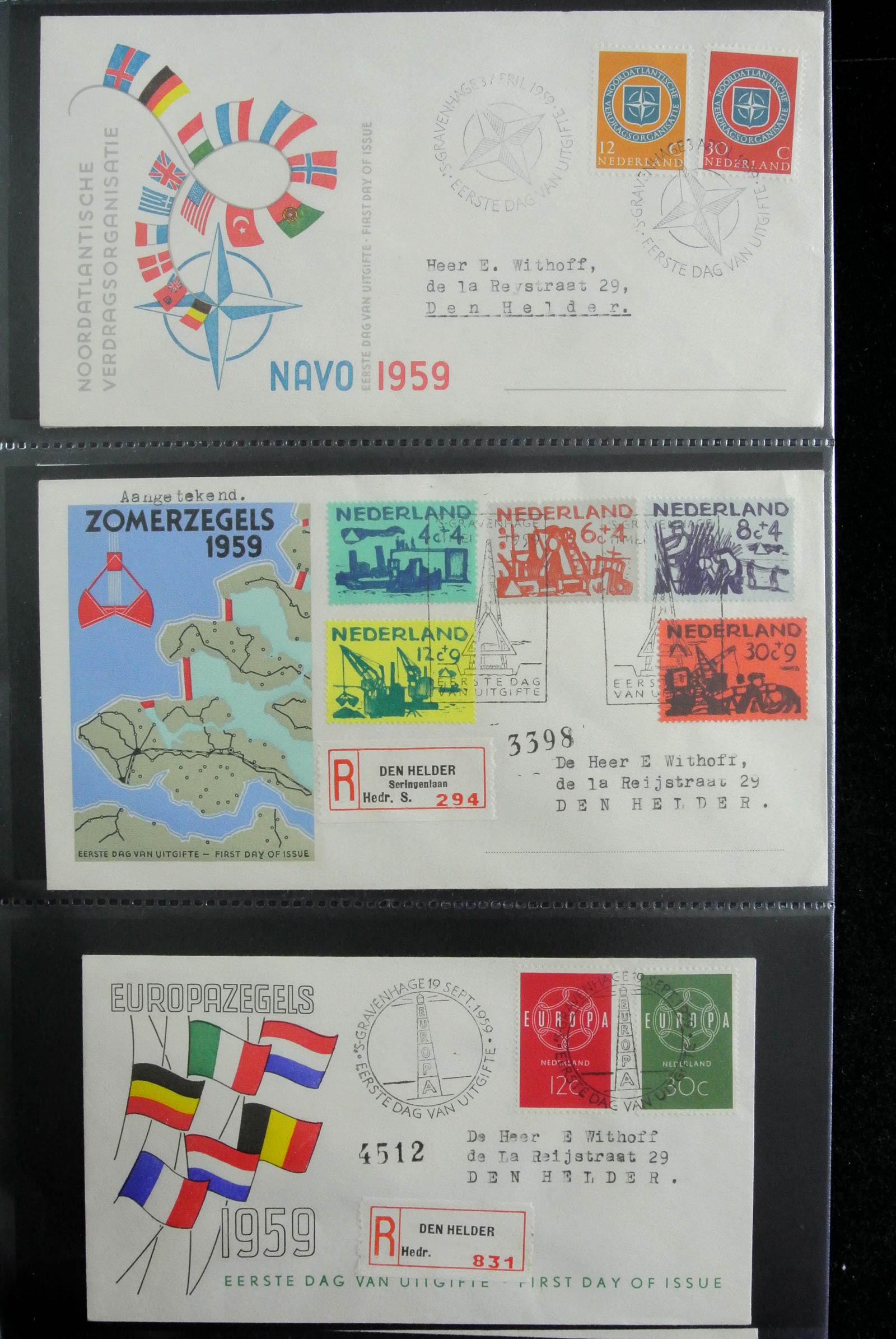 26929 013 - 26929 Nederland 1950-2015 FDC's.