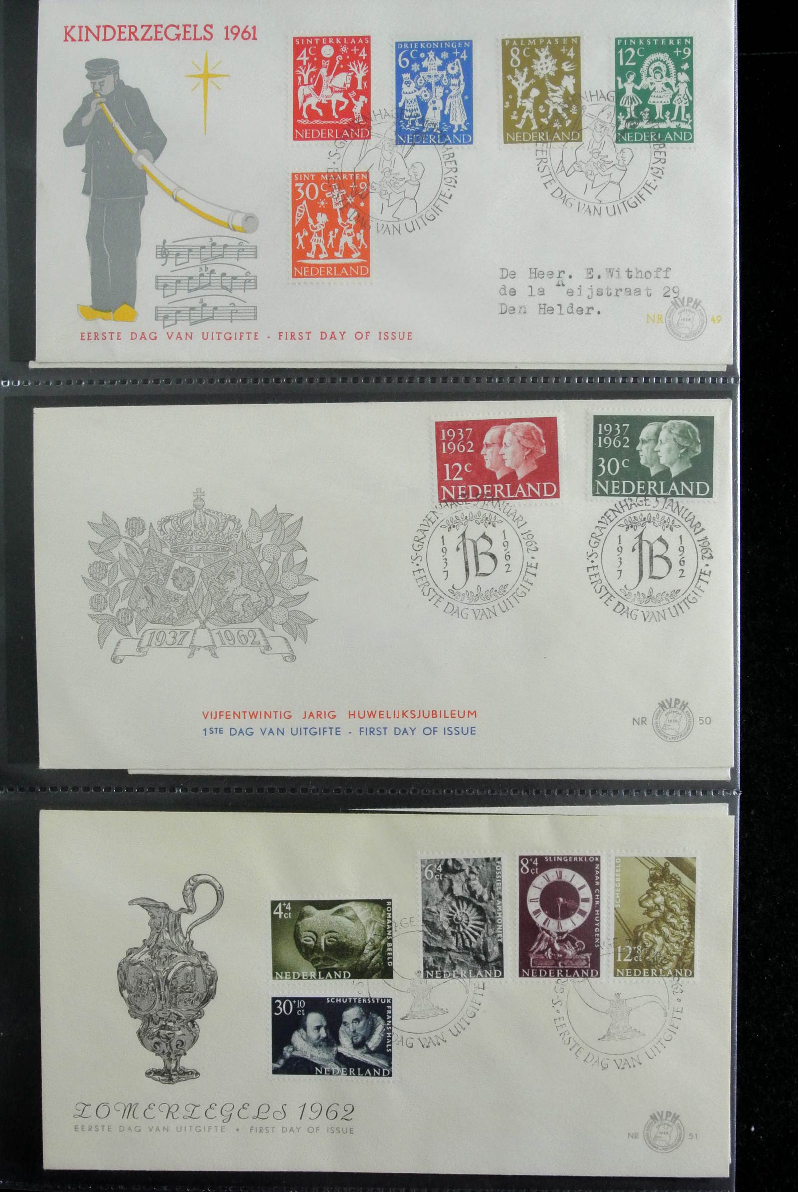 26929 017 - 26929 Nederland 1950-2015 FDC's.