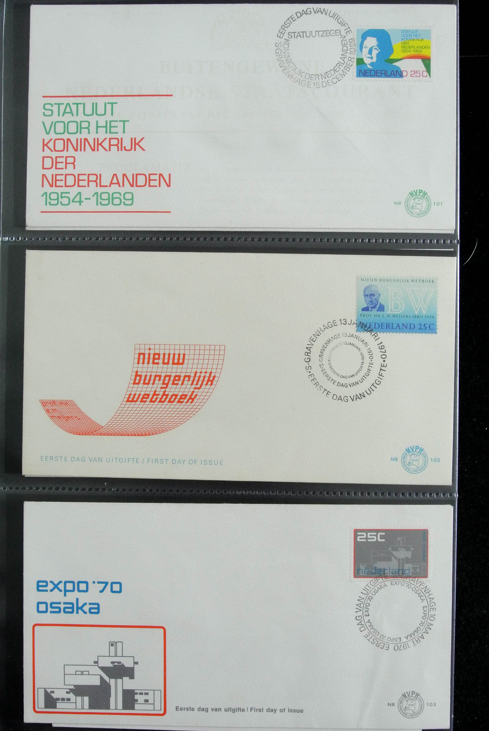 26929 035 - 26929 Nederland 1950-2015 FDC's.