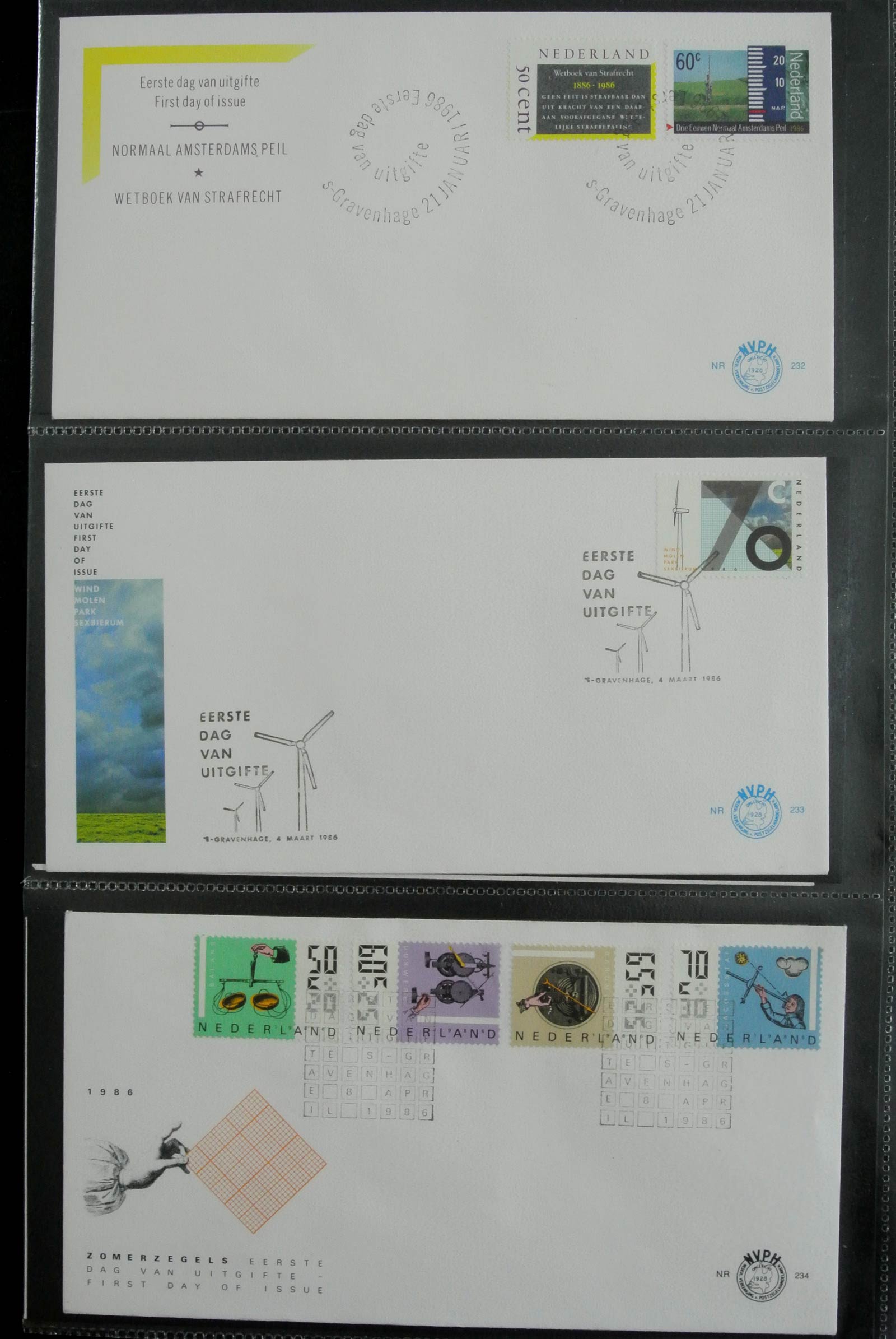 26929 086 - 26929 Netherlands 1950-2015 FDC's.