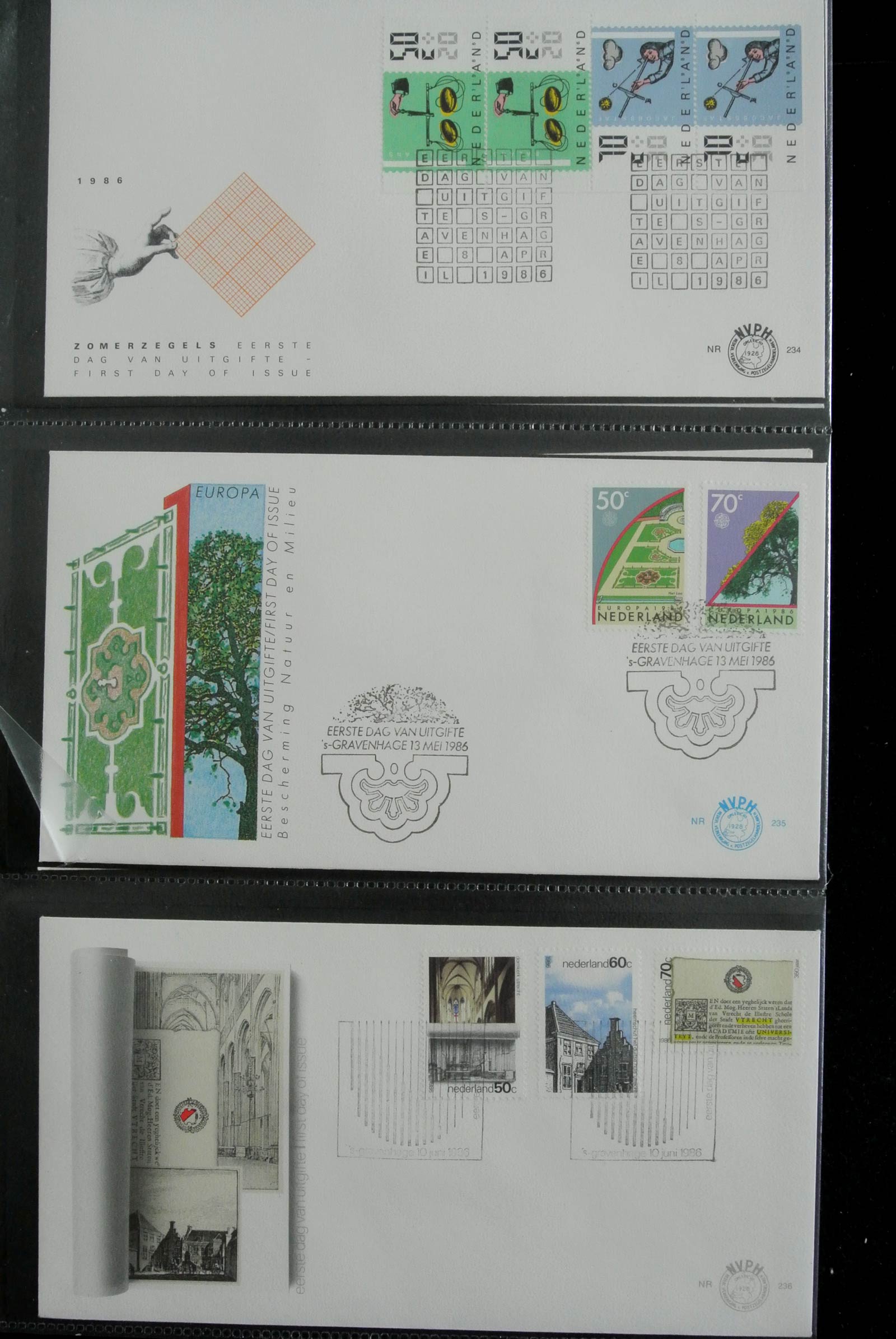 26929 087 - 26929 Netherlands 1950-2015 FDC's.