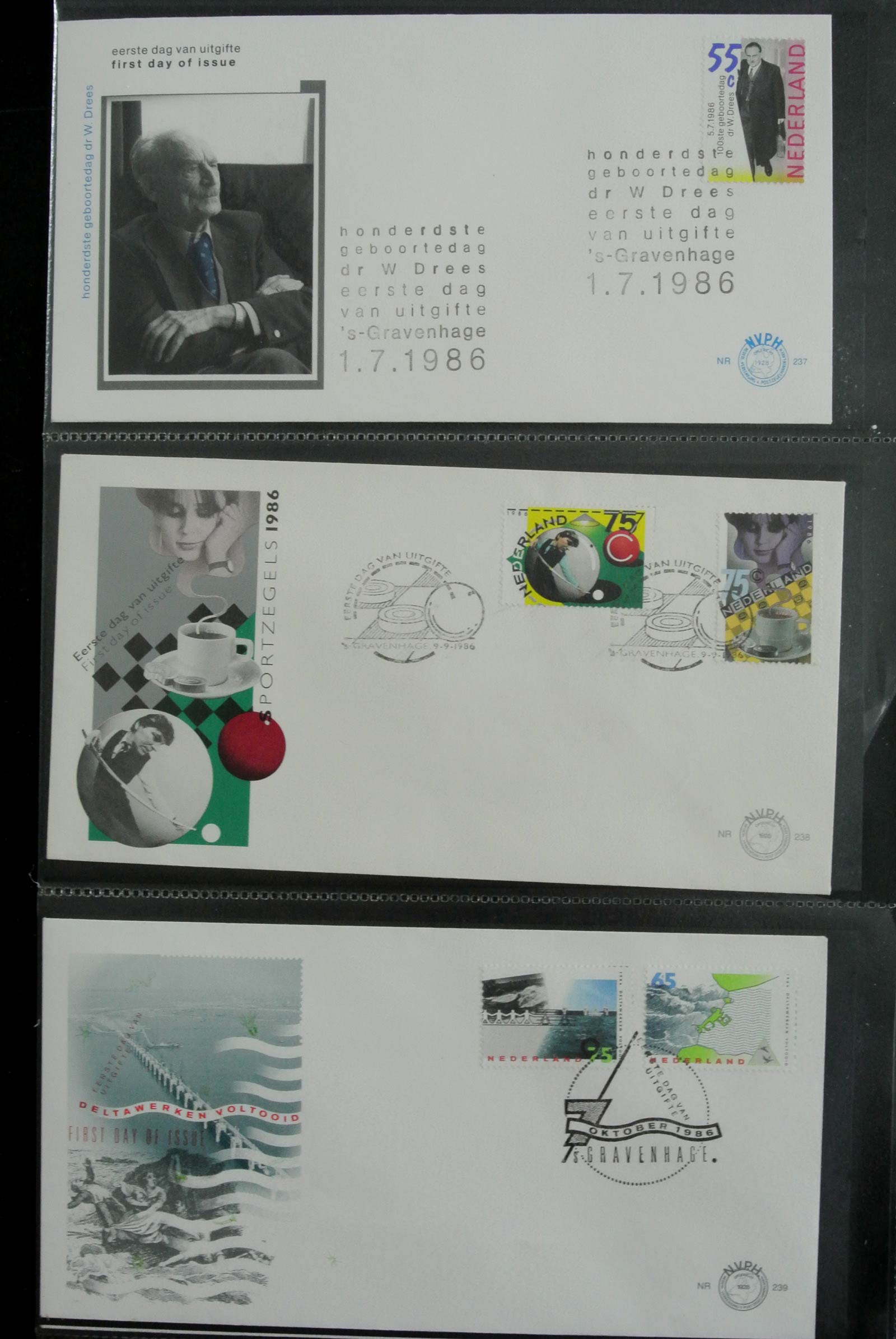 26929 088 - 26929 Netherlands 1950-2015 FDC's.