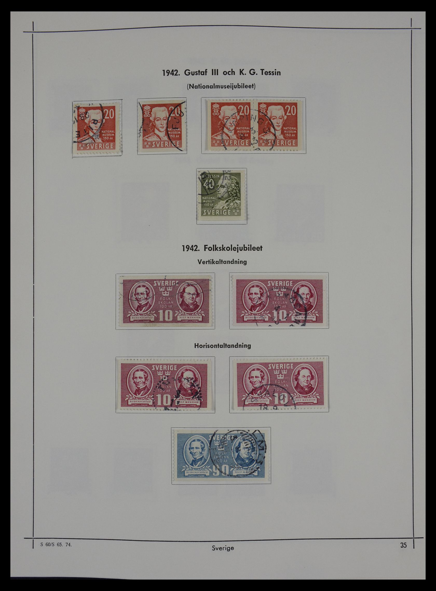 27380 033 - 27380 Sweden 1858-1976.