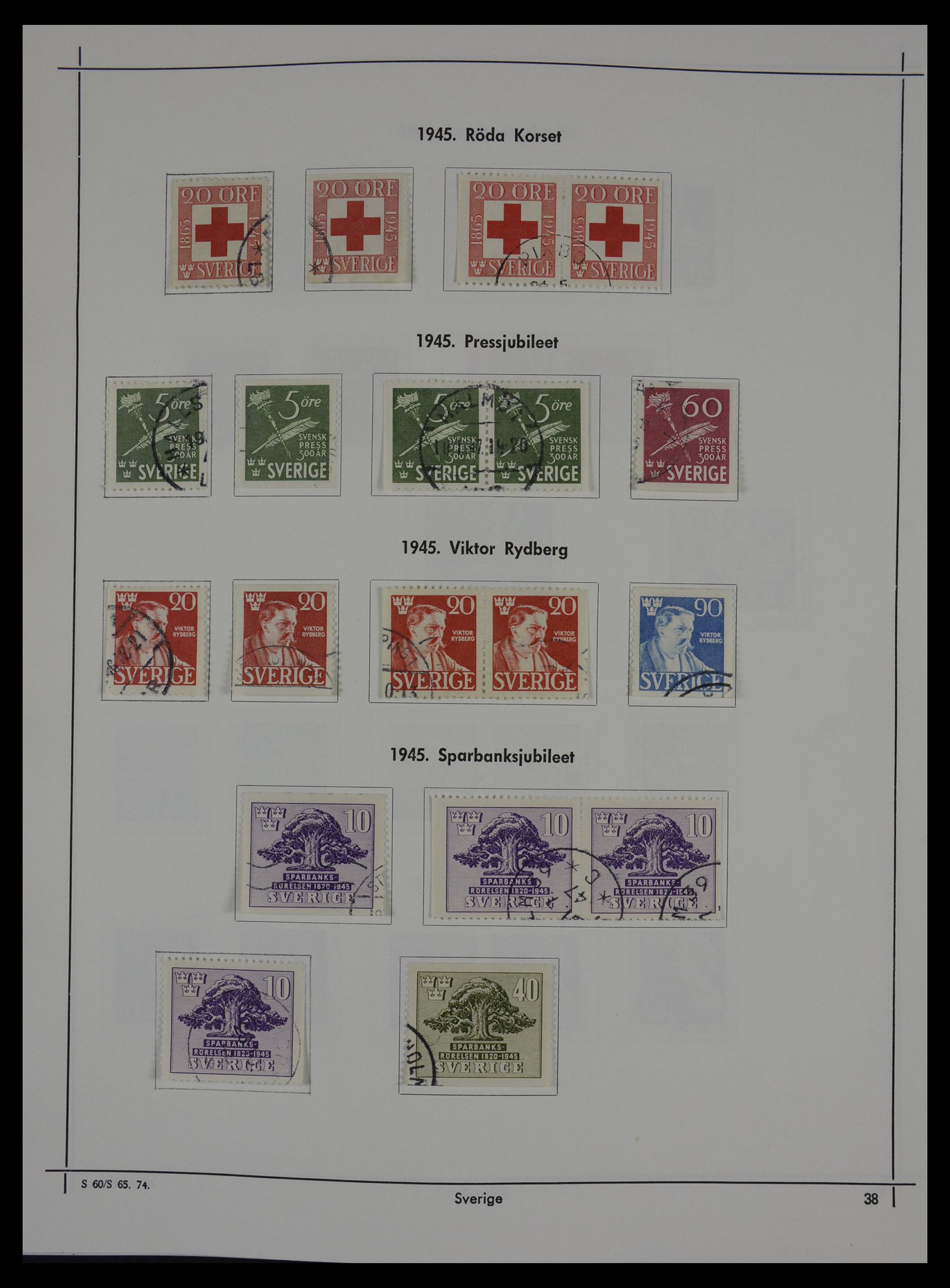 27380 036 - 27380 Sweden 1858-1976.