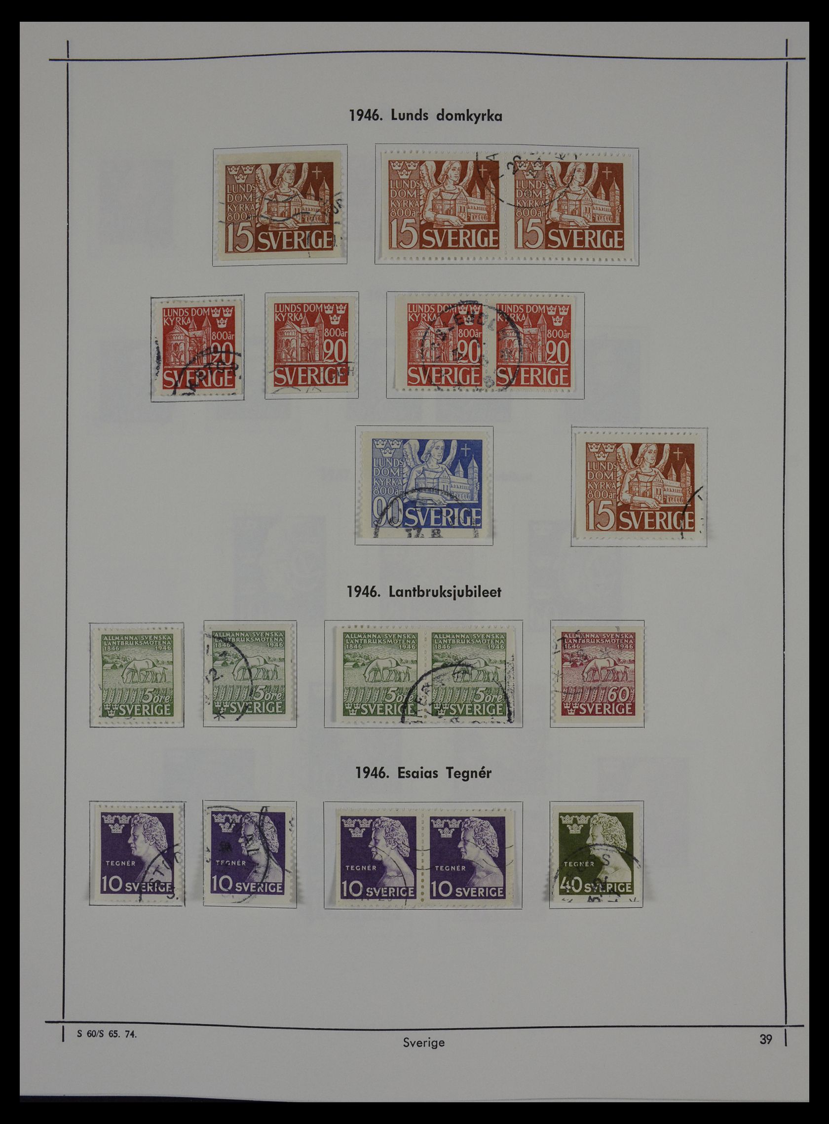 27380 037 - 27380 Sweden 1858-1976.